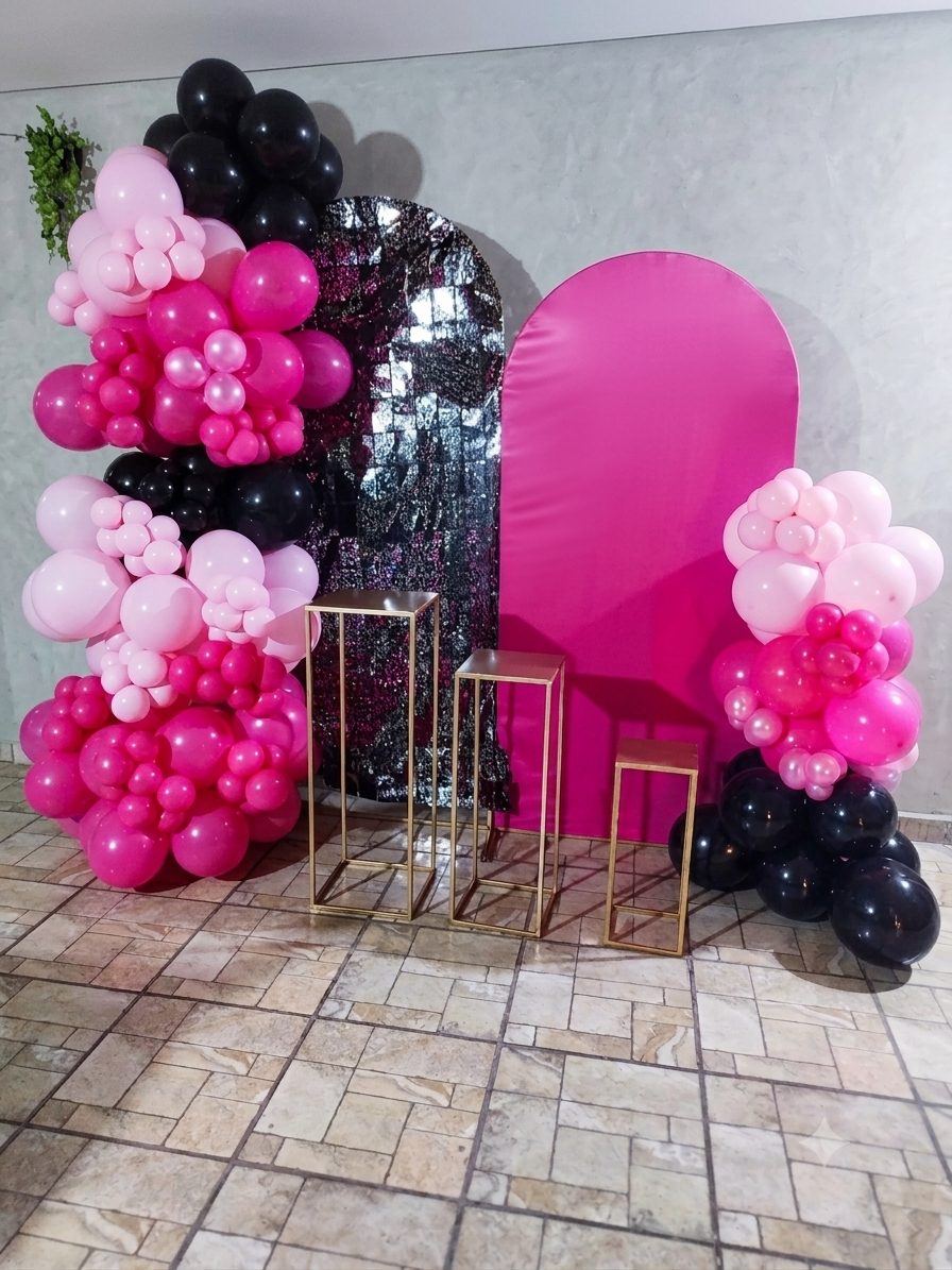 Decoración doble mampara